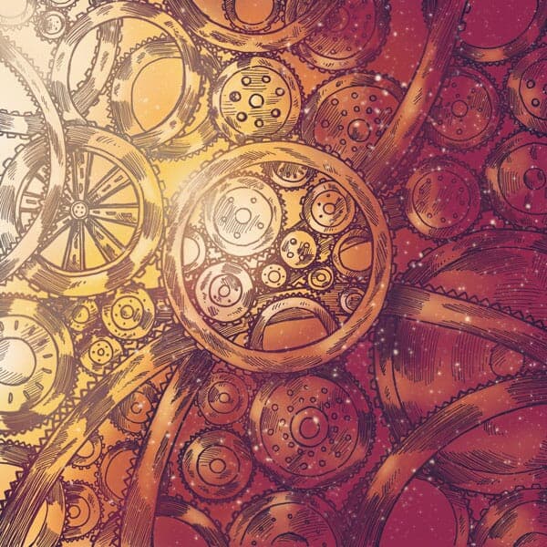 Back cover art of Set in Motion's 'The Feeling of Our Time' EP