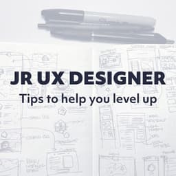 Note book and drawing tools of a UX Designer.