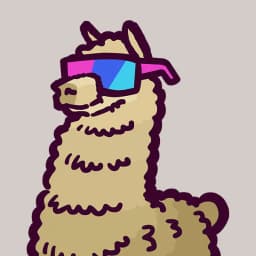 A super chill alpaca with some pretty sweet sunglasses stand proudly.