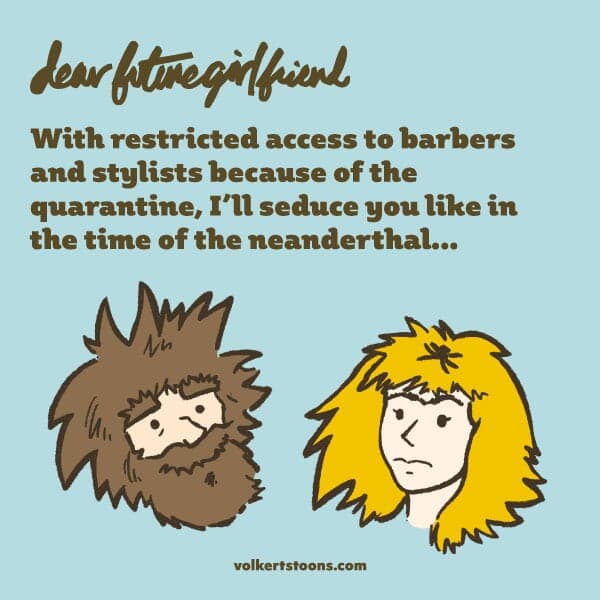 A couple with some haggard pandemic hair. - Part 1