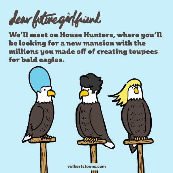 Just some bald eagles sporting some cool new hairdoos