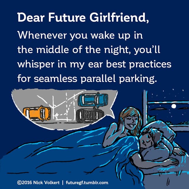 A woman is whispering in a man's ear in bed.