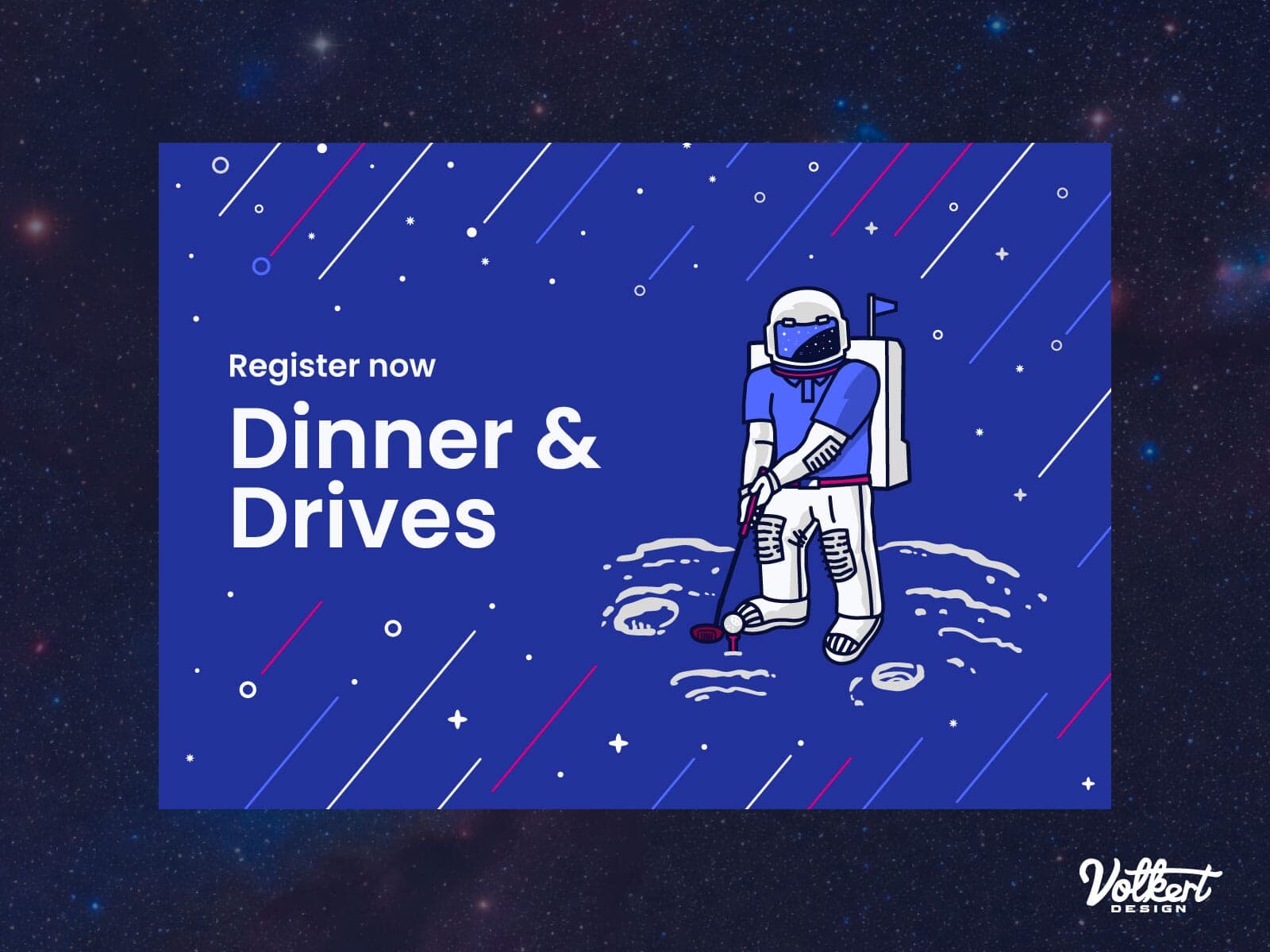 Dinner and Drives event with an astronaut ready to put