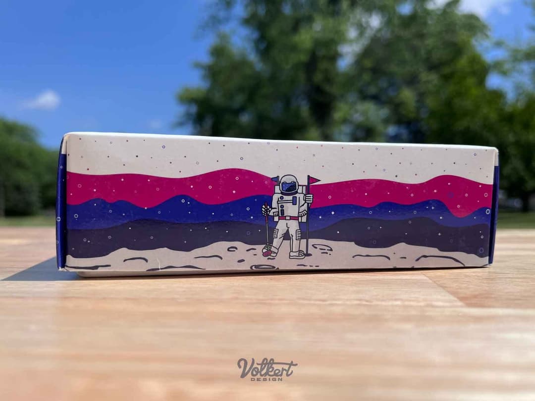 Just an astronaut in the standard suit keep an eye on the hole.