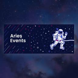 A floating moon man in an astronaut suit in outer space surrounded by stars.