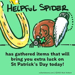 Helpful Spider has brought you some items to bring you extra luck this St Patrick's Day!