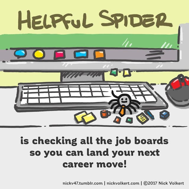 Helpful Spider is searching for jobs on your behalf.