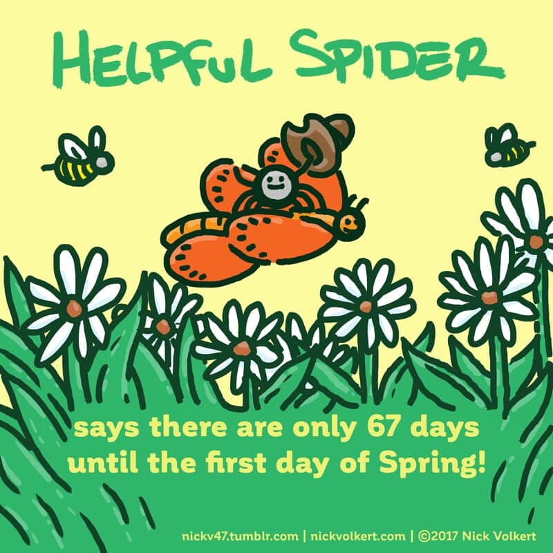 Helpful Spider is riding a butterfly and waving a cowboy hat. - Part 1
