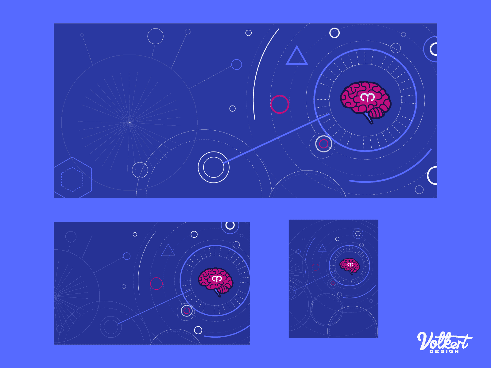 A series of heroes conveying high thought process and problem solving by Aries Solutions.