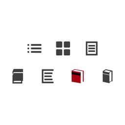 A selection of menu icons for Grainger dot com with their trademark catalog design in icon form to serve as the site navigation.