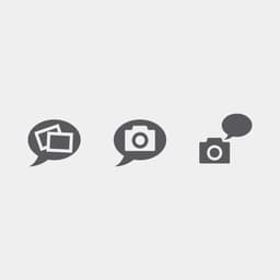 Icons related to photo documentation and photos for Grainger ecommerce.