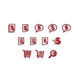 A few looks of some options for a cart icon for the Grainger mobile experience.
