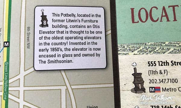 Detail of a fact caption from the Potbelly DC map