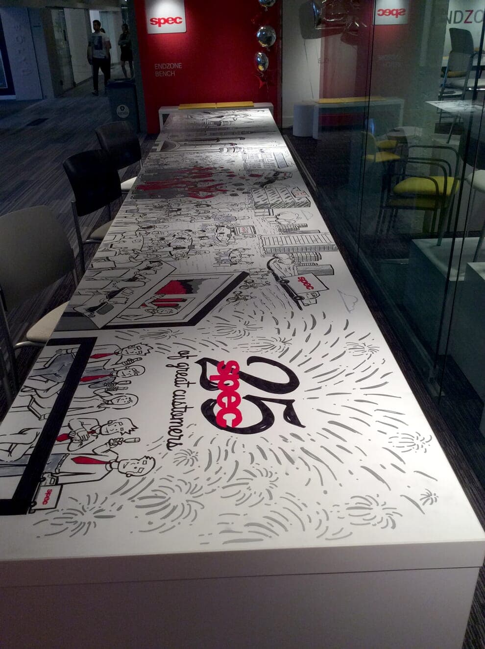 Final mural for Spec Furniture in the Merchandise Mart