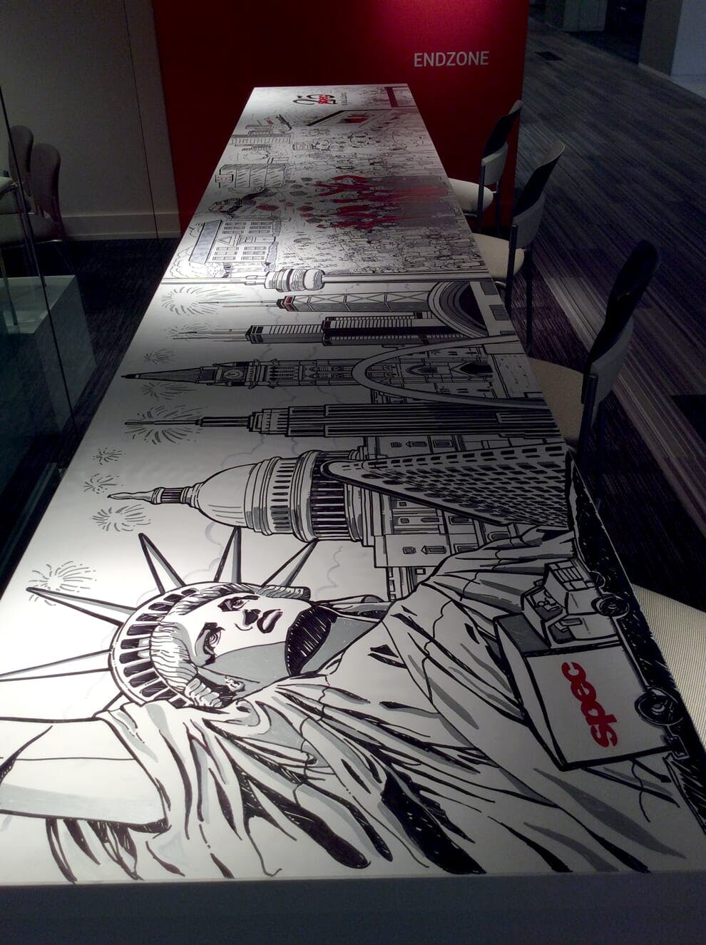 Final mural for Spec Furniture in the Merchandise Mart