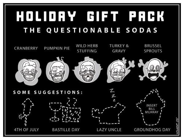 Diagram of questional seasonal sodas.